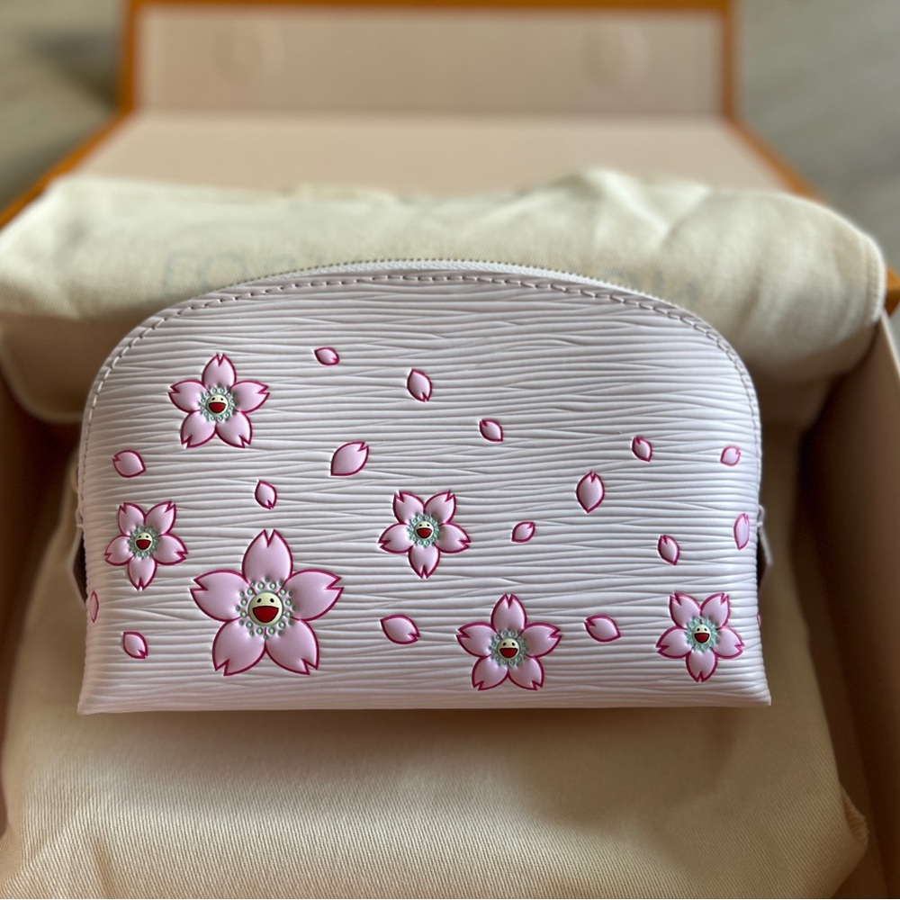 Louis Vuitton x Murakami Cosmetic Pouch PM Cherry Blossom